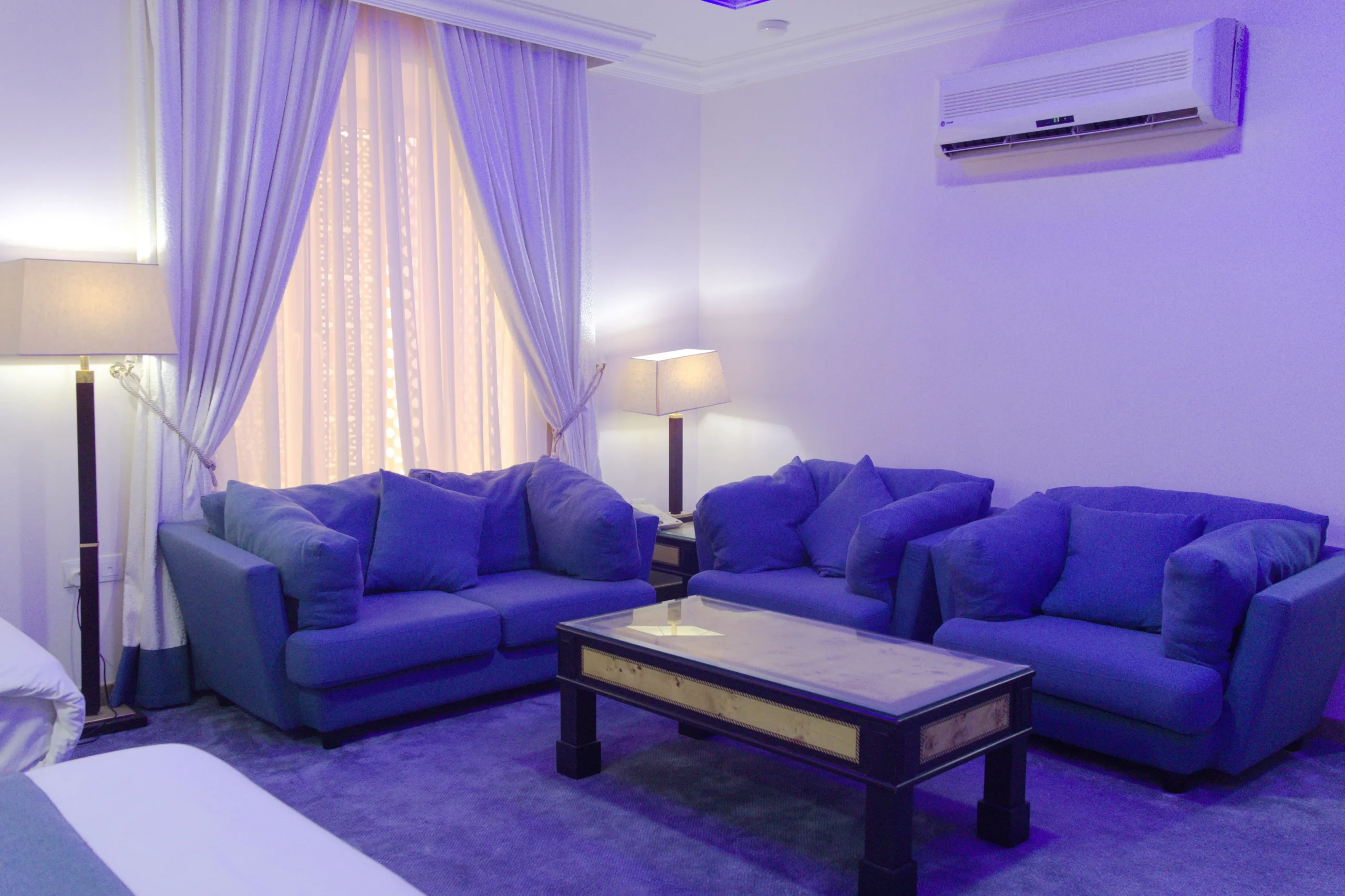 Executive Suite living area at Garden Hotel Muscat